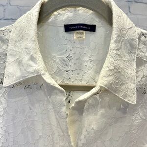 White Lace Women Shirt